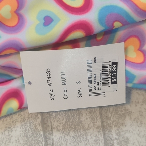 Freestyle Revolution Neon Heart Racerback Swimsuit - Picture 3 of 3